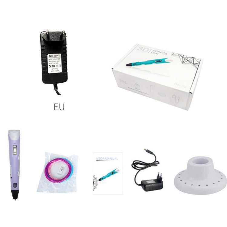 Pluma de impresión 3D de mano, enchufe de la UE, EU Plug