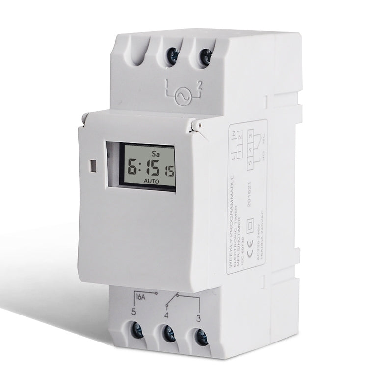 Temporizador electrónico programable semanal multifunción