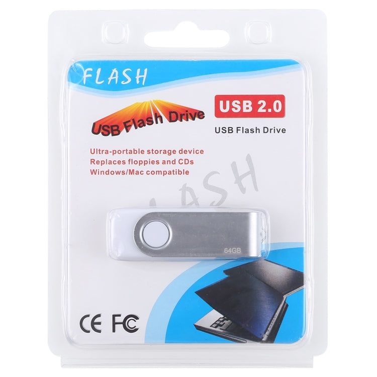 Disco flash USB 2.0 Twister de 64 GB (blanco), 64GB/White