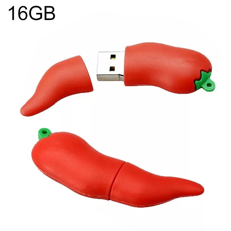 Disco flash USB de 16 GB con forma de pimiento picante, 16GB