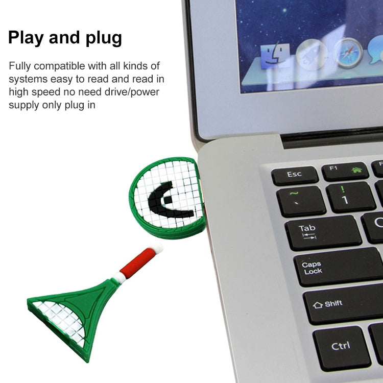 Disco flash USB con forma de raqueta de tenis (8 GB), 2GB, 4GB, 8GB