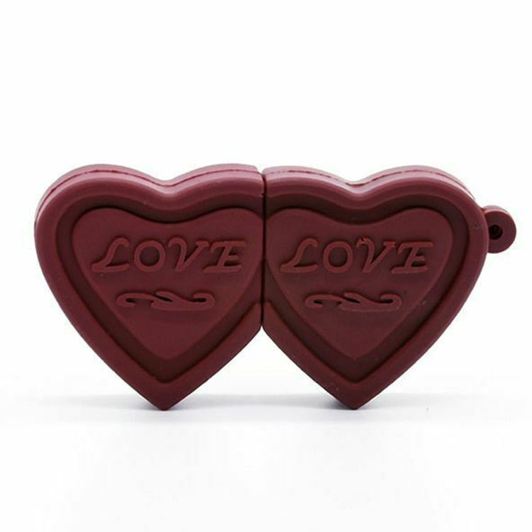 Disco flash USB de 4 GB estilo corazones duales, 4GB, 16GB