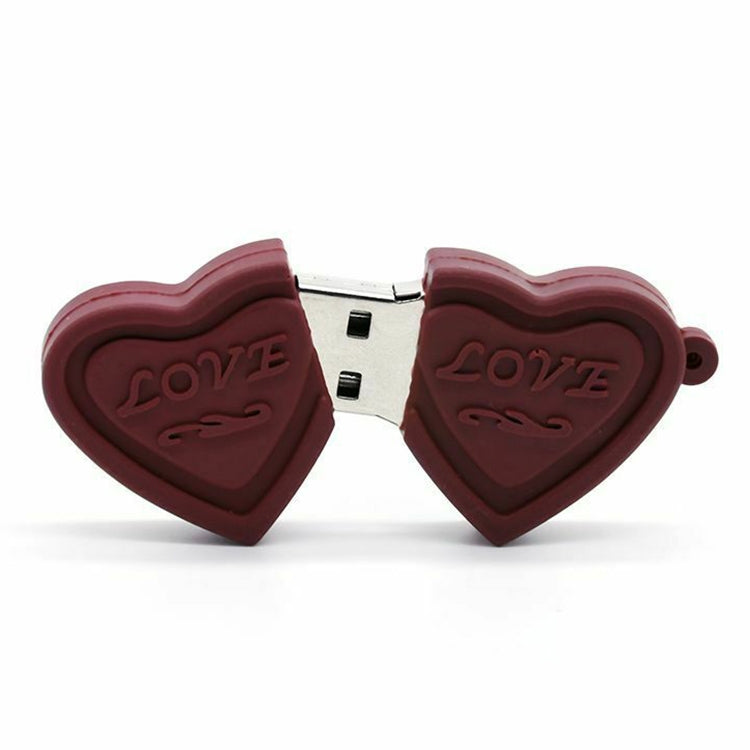 Disco flash USB de 4 GB estilo corazones duales, 4GB, 16GB