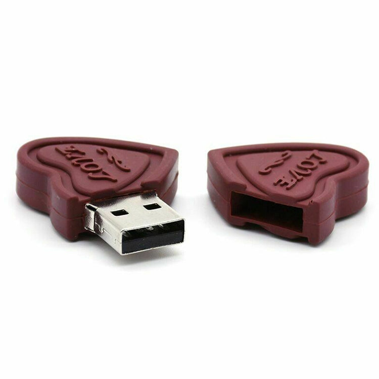 Disco flash USB de 4 GB estilo corazones duales, 4GB, 16GB