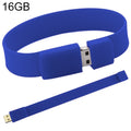Disco flash USB 2.0 de pulseras de silicona de 16 GB, 16GB