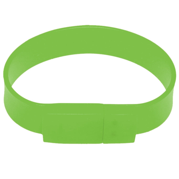 Disco flash USB 2.0 de pulseras de silicona de 16 GB, 16GB (Green)