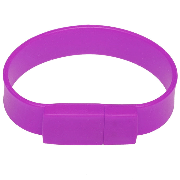Disco flash USB 2.0 de pulseras de silicona de 8 GB, 8GB (Purple)