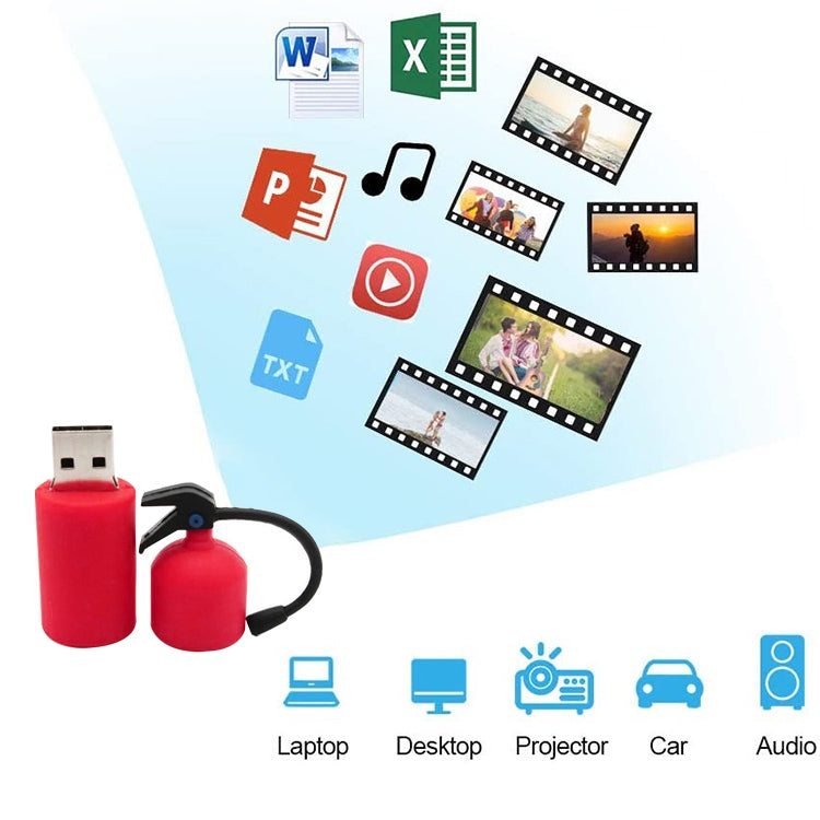 Disco flash USB estilo extintor de 16 GB, 16GB