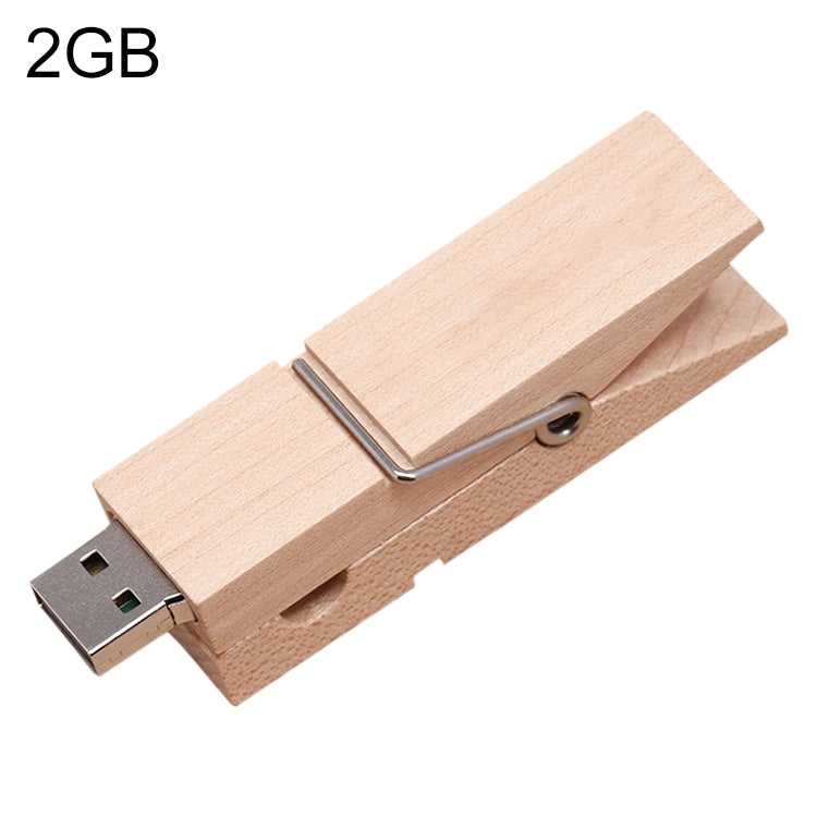 Disco flash USB estilo clip de madera de 4 GB, 2GB, 4GB, 8GB