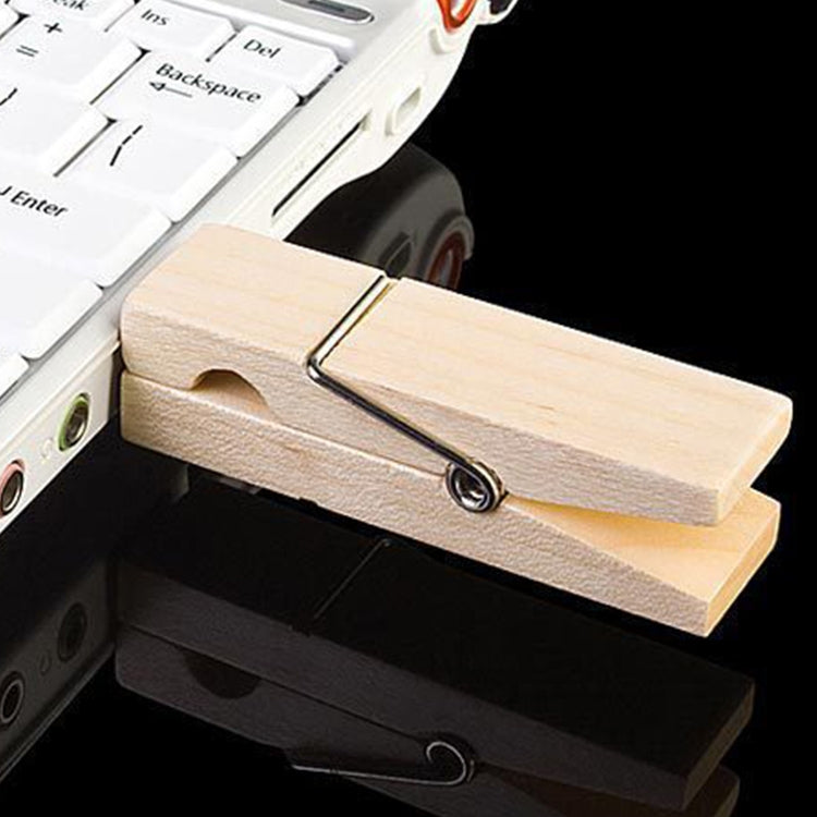 Disco flash USB estilo clip de madera de 4 GB, 2GB, 4GB, 8GB