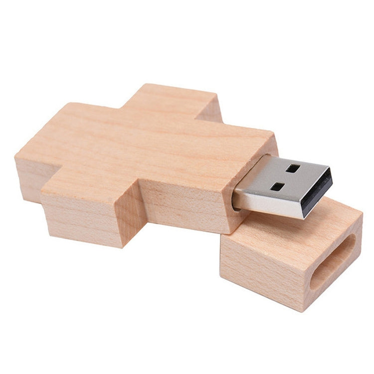 Disco flash USB estilo cruz de madera de 8 GB, 2GB, 4GB, 8GB