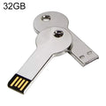 Disco flash USB 2.0 estilo llave de metal plateado (32 GB) (Plata), 32GB