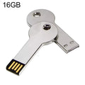 Disco flash USB 2.0 estilo llave de metal plateado (16 GB) (Plata), 16GB