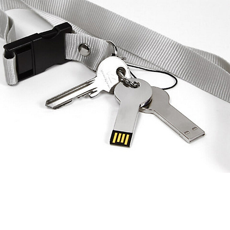 Disco flash USB 2.0 estilo llave de metal plateado (16 GB) (Plata), 16GB