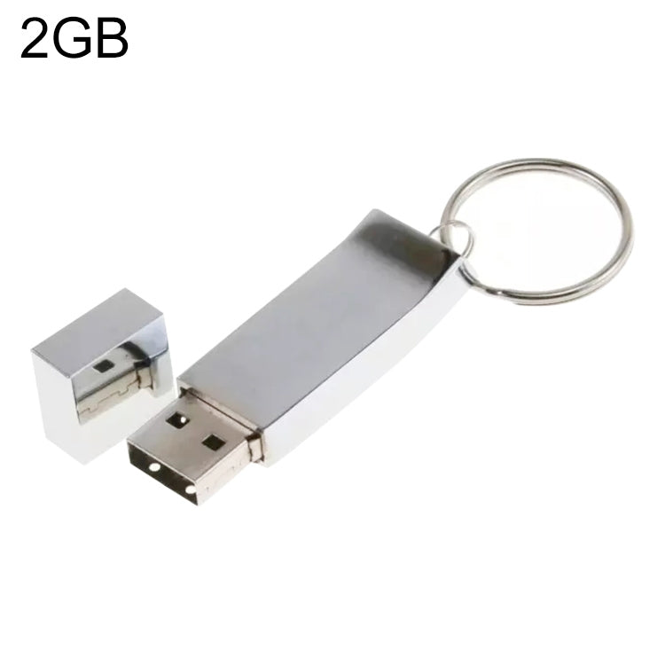 Disco flash USB 2.0 estilo llavero metálico (16 GB), 2GB, 4GB, 8GB, 16GB