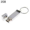 Disco flash USB 2.0 estilo llavero metálico (16 GB), 2GB, 4GB, 8GB, 16GB