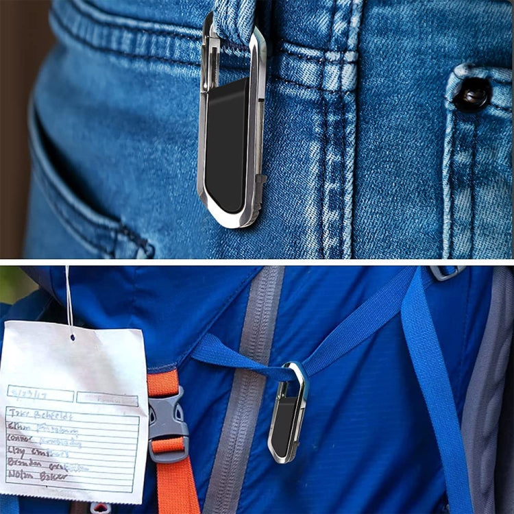 Disco flash USB 2.0 estilo llaveros metálicos de 4 GB (negro), 4GB (Black)