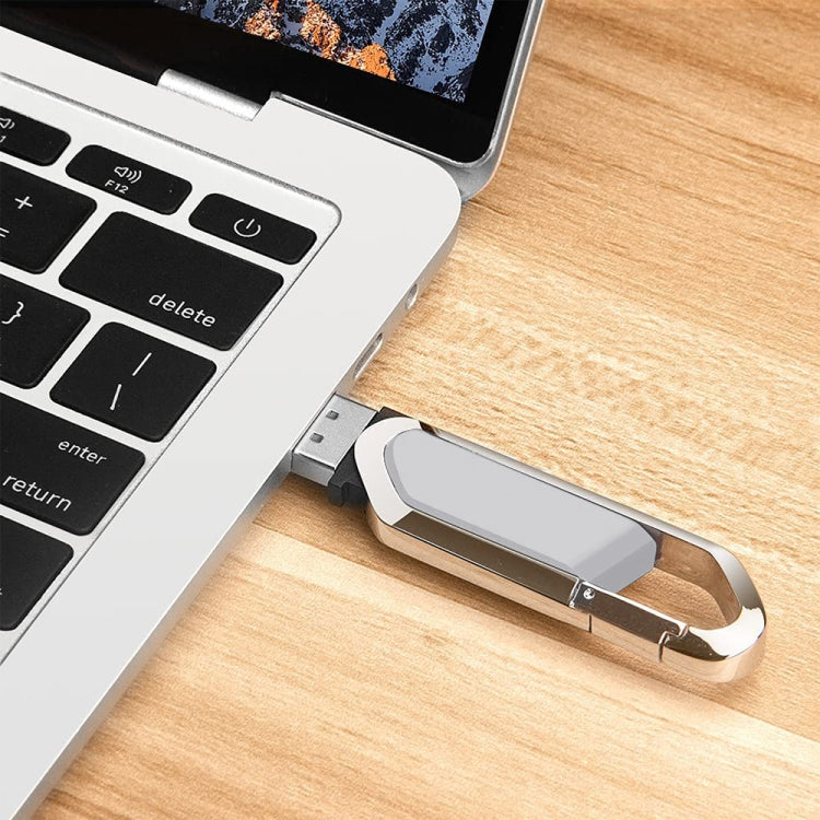 Disco flash USB 2.0 estilo llaveros metálicos de 2 GB (gris), 2GB (Grey)
