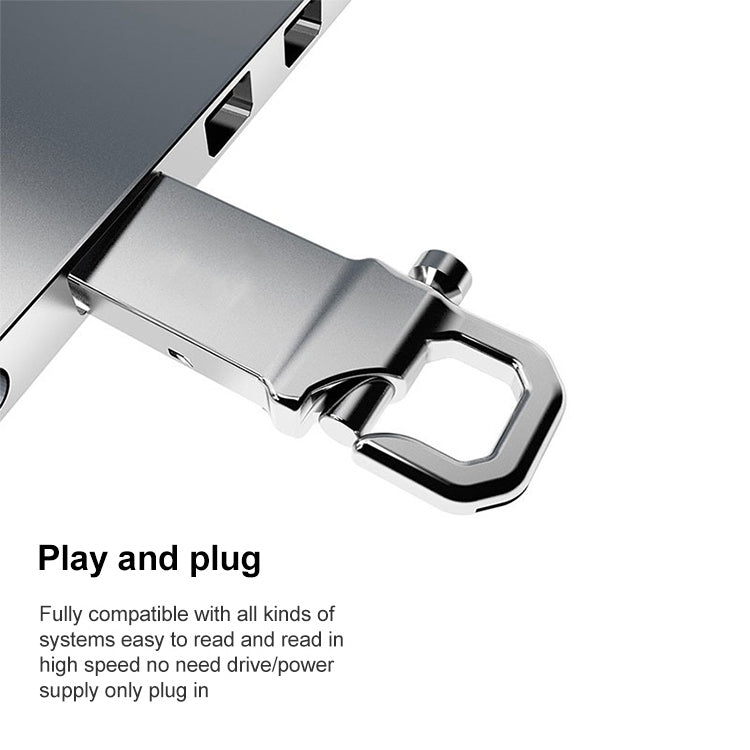 Disco flash USB 2.0 estilo llaveros metálicos de 4 GB, 2GB, 4GB, 8GB, 16GB, 32GB