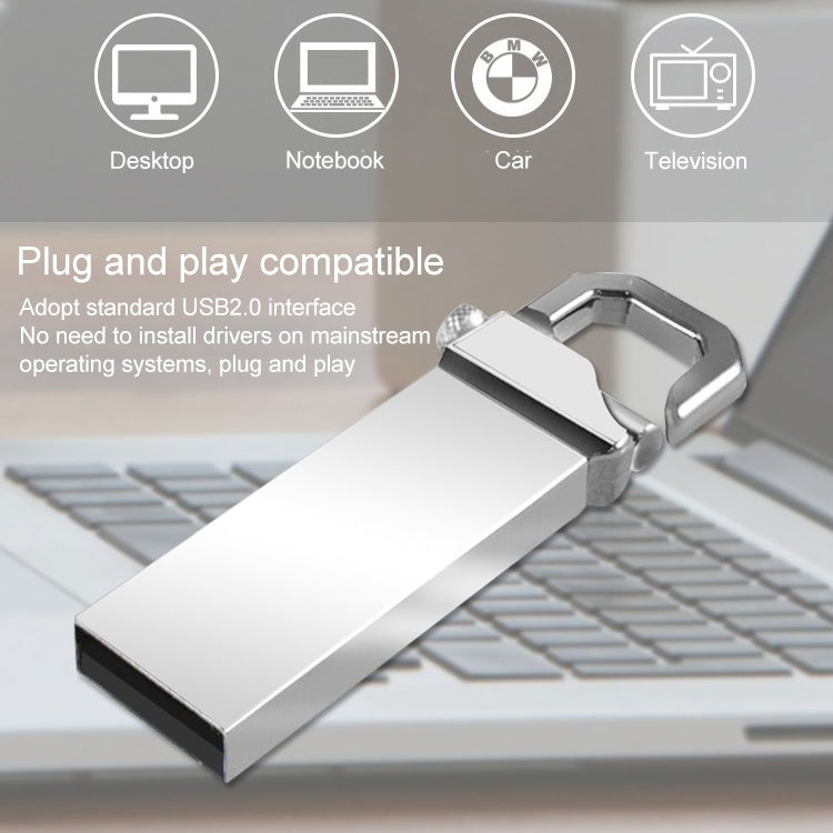 Disco flash USB 2.0 estilo llaveros metálicos de 4 GB, 2GB, 4GB, 8GB, 16GB, 32GB