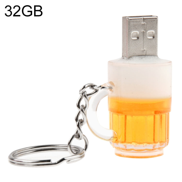 Disco flash USB estilo llavero de cerveza con memoria de 32 GB, 32GB