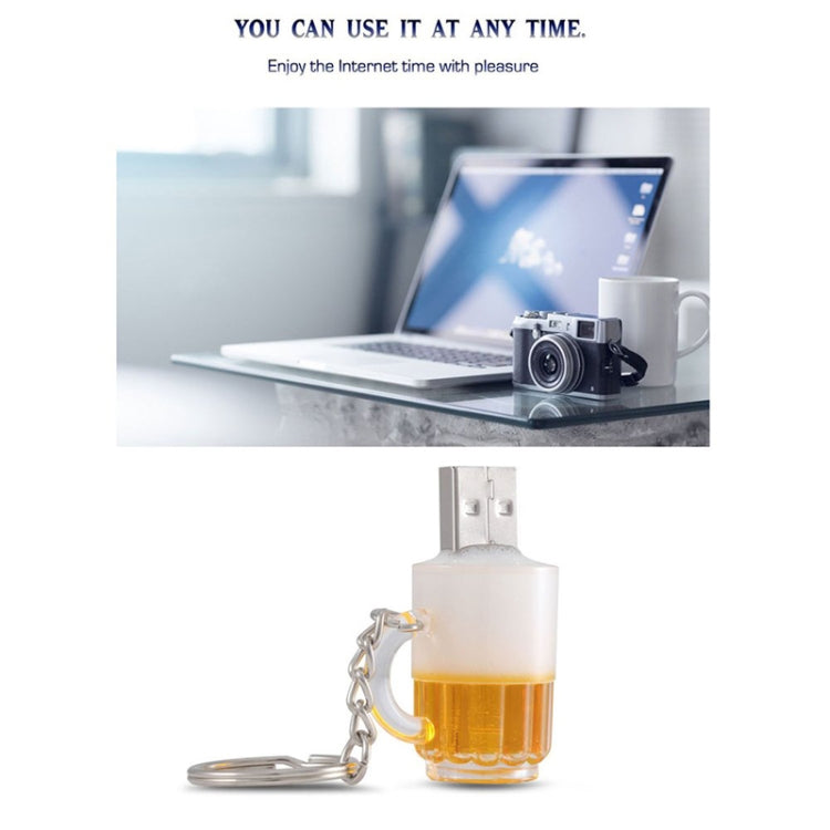 Disco flash USB estilo llavero de cerveza con memoria de 16 GB, 16GB
