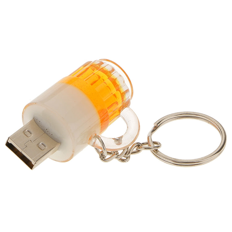 Disco flash USB estilo llavero de cerveza con memoria de 2 GB, 2GB