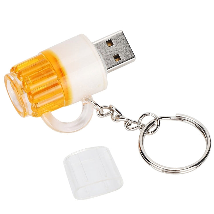Disco flash USB estilo llavero de cerveza con memoria de 2 GB, 2GB