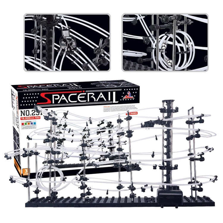 Space Rail, Kit de modelo de montaña rusa Spacewarp de física DIY, carril de 16.000 mm, 342 en 1, Space Rail Model Kit