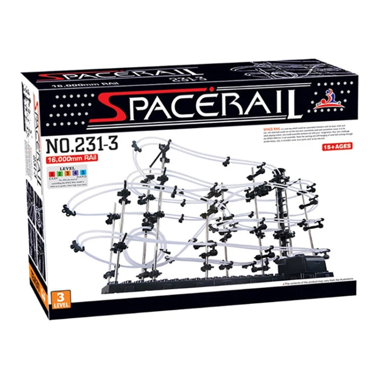 Space Rail, Kit de modelo de montaña rusa Spacewarp de física DIY, carril de 16.000 mm, 342 en 1, Space Rail Model Kit