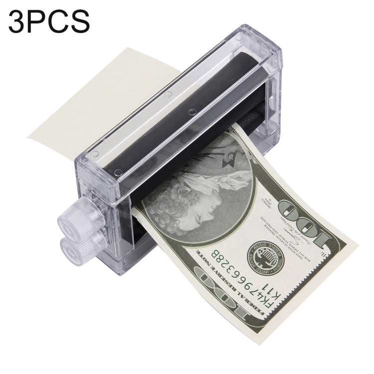 Herramienta de juguete para trucos de magia con impresora de dinero de 3 piezas (A125), Money Printer