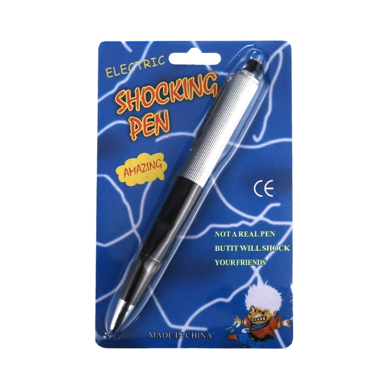 2 en 1 pluma de mordaza de descarga eléctrica juguete de broma para adultos, Tricky Pen
