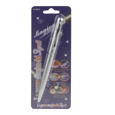 Truco de magia - Bolígrafo con luz UV de tinta invisible, UV Light Pen
