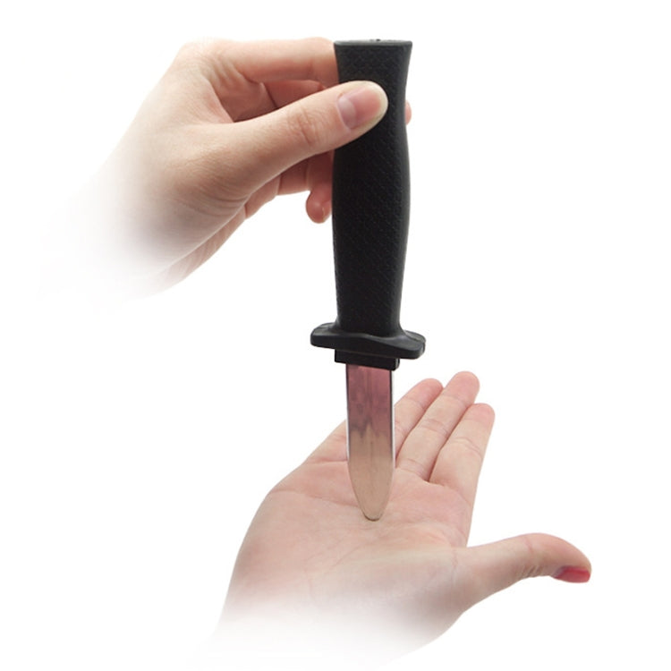 Cuchillo de plástico retráctil complicado, divertido juguete de mordaza, Tricky Knife