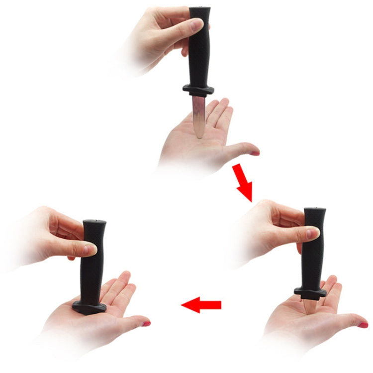Cuchillo de plástico retráctil complicado, divertido juguete de mordaza, Tricky Knife