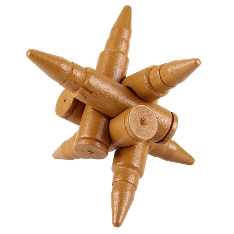 Juguetes educativos para adultos de madera Juguetes recreativos Bullet Lock, bullet shape