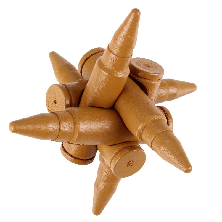 Juguetes educativos para adultos de madera Juguetes recreativos Bullet Lock, bullet shape