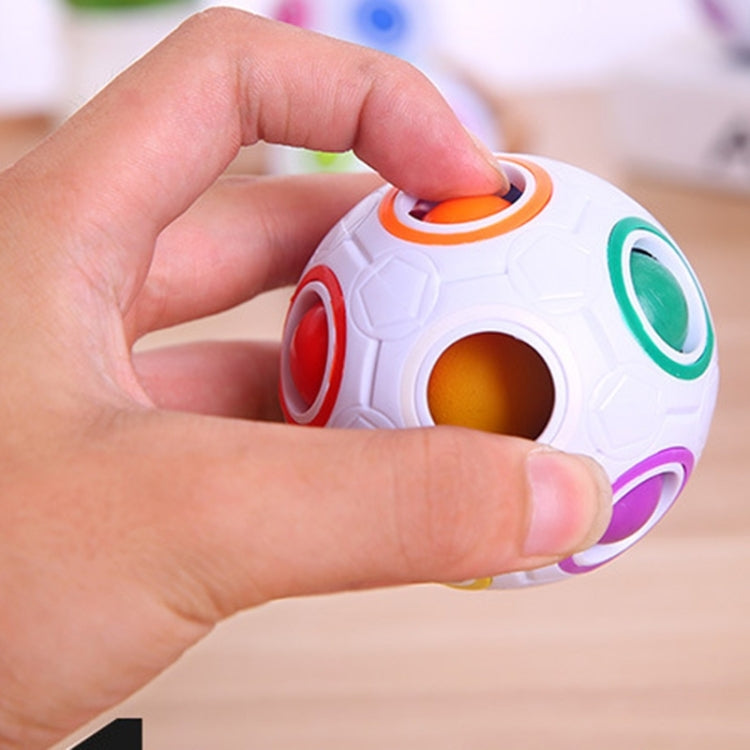 Bola mágica del arco iris Cubo mágico Cubo del rompecabezas, (White)