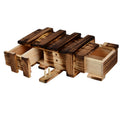 Caja de rompecabezas de madera con compartimento mágico y cajón secreto, tamaño: L, Size : L