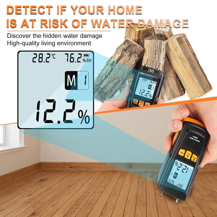 Medidor de humedad de madera digital GM610, GM610