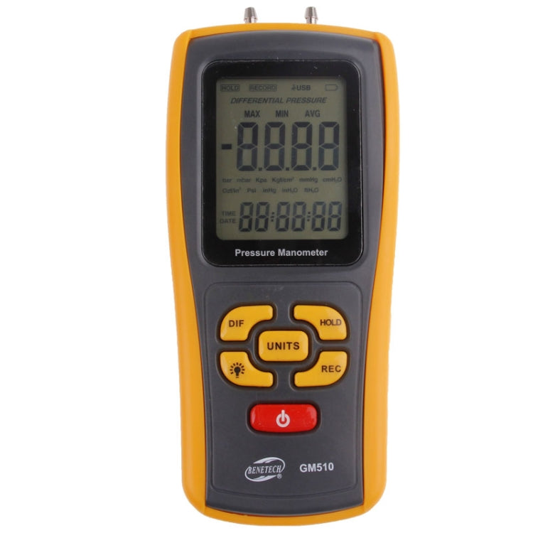 Manómetro de presión con pantalla LCD BENETECH GM510