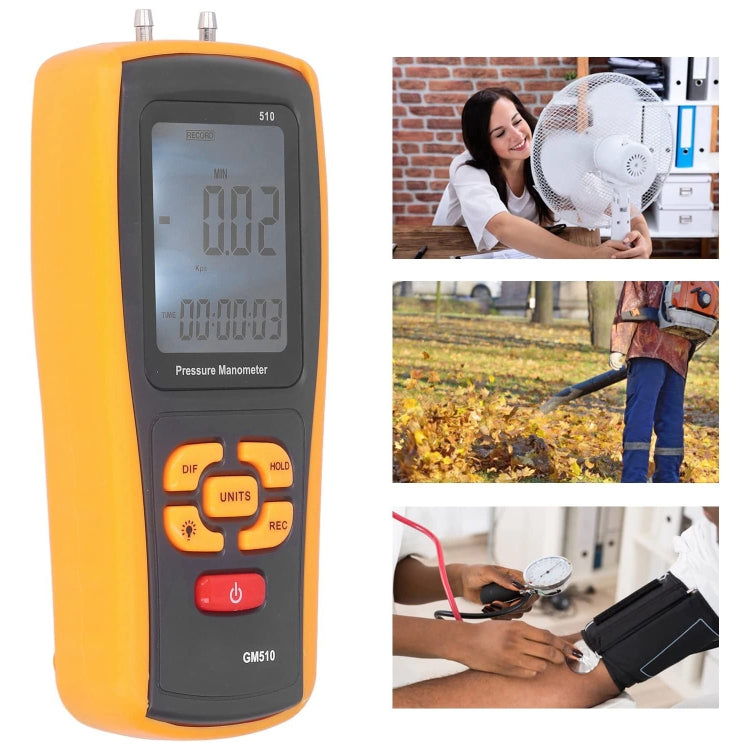 Manómetro de presión con pantalla LCD BENETECH GM510