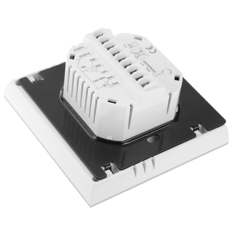 Termostato de ambiente programable de 2 tubos para aire acondicionado con pantalla LCD para unidad Fan Coil