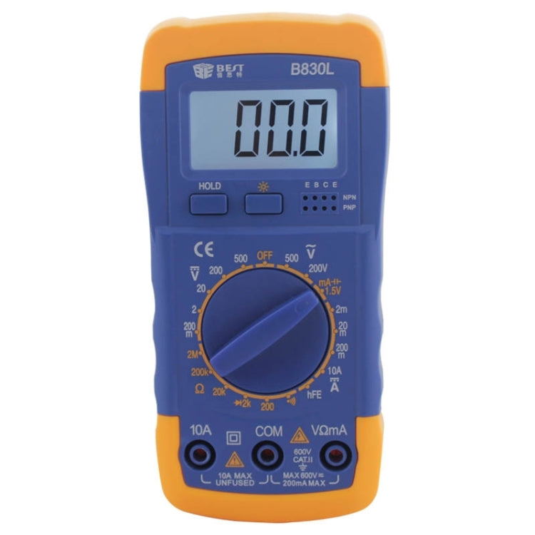 MEJOR BST-B830L Multímetro digital con pantalla LCD de 9 V, BST- B830L