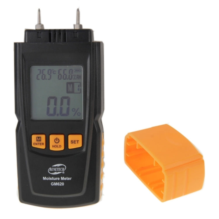 BENETECH GM620 Medidor de humedad de madera digital con pantalla LCD de 1,8 pulgadas, GM620