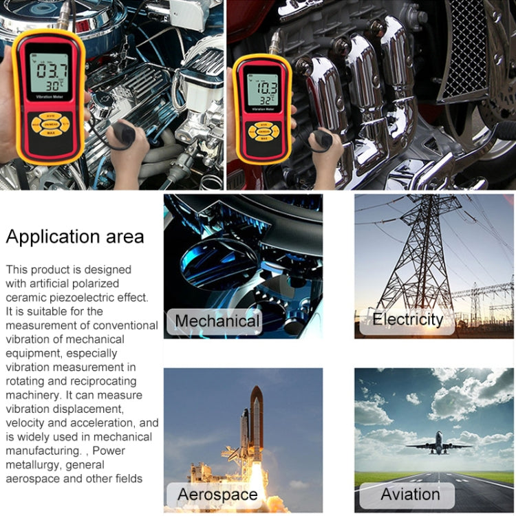 BENETECH GM63B Medidor de Vibraciones Digital