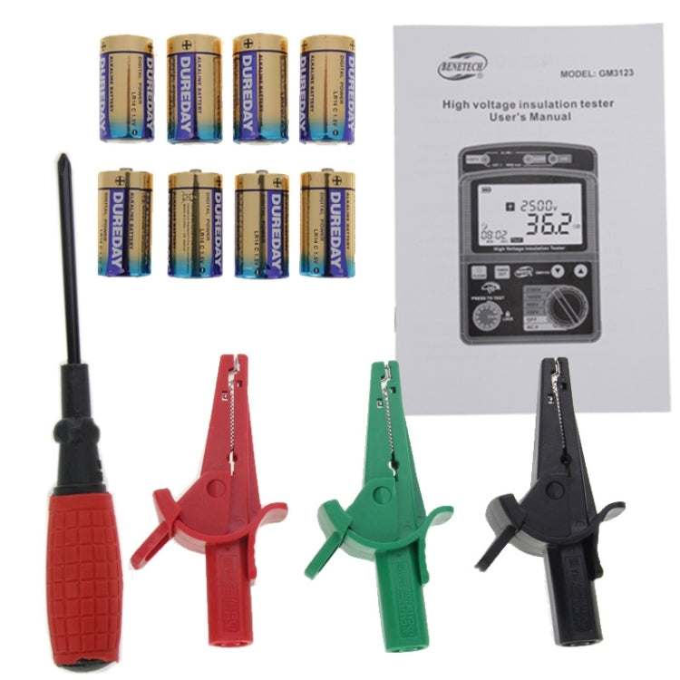 Probador de aislamiento de alto voltaje BENETECH GM3123, GM3123