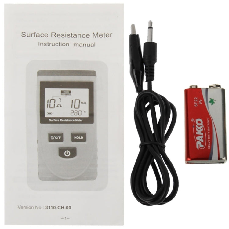 Medidor de resistencia superficial BENETECH GM3110, BENETECH GM3110