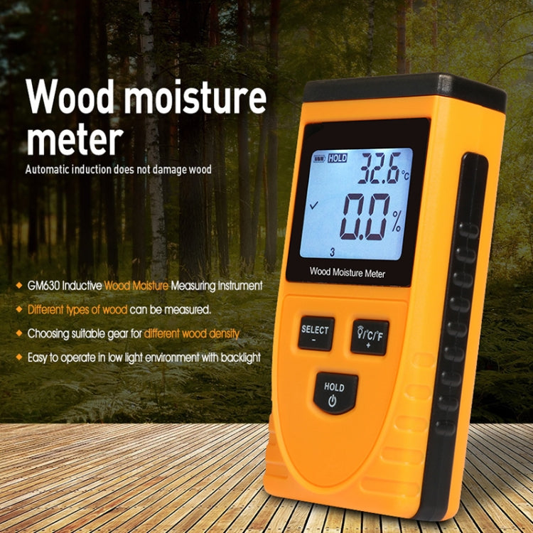 Medidor de humedad de madera digital GM630 con LCD
