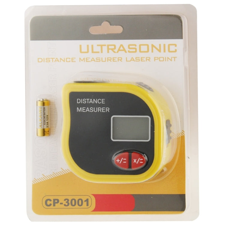Punto láser medidor de distancia ultrasónico CP-3001 con cinta métrica de 1 m